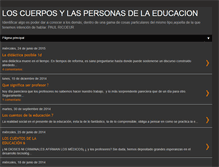 Tablet Screenshot of loscuerposylaspersonasdelaeducacion.blogspot.com