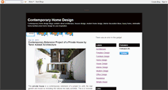 Desktop Screenshot of contemporaryhomedesign.blogspot.com