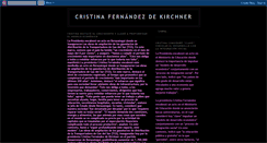 Desktop Screenshot of fernandez-de--kirchner--cristina.blogspot.com