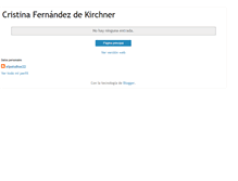 Tablet Screenshot of fernandez-de--kirchner--cristina.blogspot.com