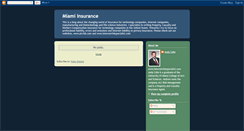 Desktop Screenshot of miamiinsurance.blogspot.com