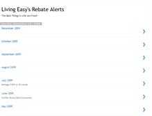 Tablet Screenshot of livingeasyrebates.blogspot.com