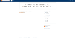 Desktop Screenshot of learningenglishatprep5.blogspot.com