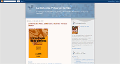 Desktop Screenshot of labibliotecadedamian.blogspot.com