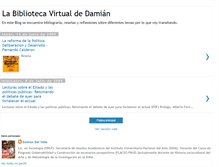 Tablet Screenshot of labibliotecadedamian.blogspot.com