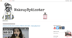 Desktop Screenshot of makeupbyainster.blogspot.com