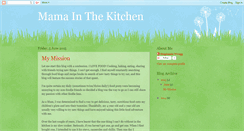 Desktop Screenshot of mamainthekitchen.blogspot.com