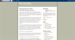 Desktop Screenshot of baystravelblog.blogspot.com