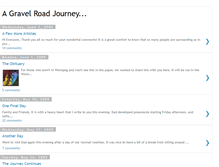 Tablet Screenshot of gravelroadjourney.blogspot.com