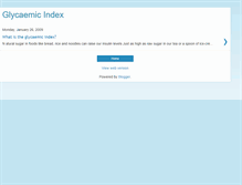 Tablet Screenshot of glycaemicindex.blogspot.com