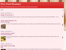 Tablet Screenshot of newfoodmondays.blogspot.com