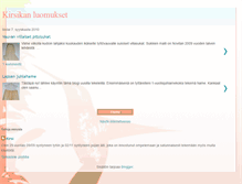 Tablet Screenshot of kirsikanluomukset.blogspot.com