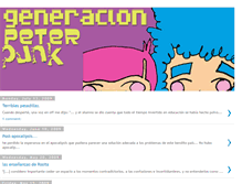 Tablet Screenshot of generacionpeterpunk.blogspot.com