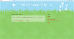 Desktop Screenshot of heathersmadsavingskills.blogspot.com