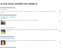 Tablet Screenshot of bstarstageshowbiz.blogspot.com