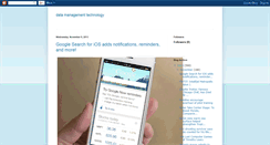 Desktop Screenshot of data-management-technology.blogspot.com