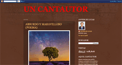 Desktop Screenshot of javiercantautor.blogspot.com