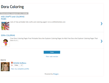 Tablet Screenshot of doracoloring.blogspot.com