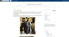 Desktop Screenshot of create-o-matic.blogspot.com