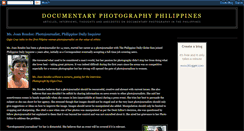 Desktop Screenshot of documentaryphotographyphilippines.blogspot.com