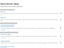 Tablet Screenshot of davisdinnerideas.blogspot.com
