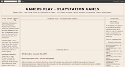 Desktop Screenshot of gamers-play.blogspot.com