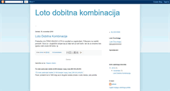 Desktop Screenshot of loto-dobitna-kombinacija.blogspot.com