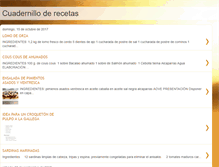 Tablet Screenshot of cuadernilloderecetas.blogspot.com