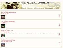 Tablet Screenshot of discoteca80.blogspot.com