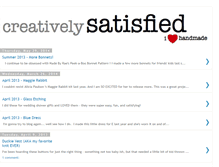 Tablet Screenshot of creativelysatisfied.blogspot.com