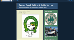 Desktop Screenshot of beavercreekcabins.blogspot.com