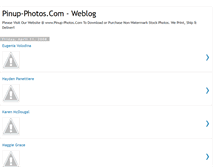 Tablet Screenshot of pinup-photos.blogspot.com