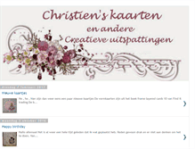 Tablet Screenshot of christienskaarten.blogspot.com