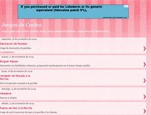 Tablet Screenshot of juegos-de-cocina.blogspot.com