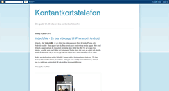 Desktop Screenshot of kontantkortstelefon.blogspot.com