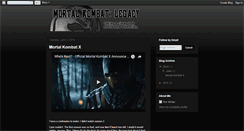 Desktop Screenshot of mortalkombatlegacy.blogspot.com