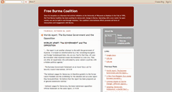 Desktop Screenshot of freeburmacoalition.blogspot.com