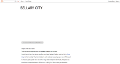 Desktop Screenshot of bellarycity.blogspot.com