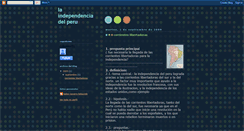 Desktop Screenshot of independiadelperu.blogspot.com