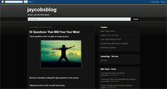 Desktop Screenshot of jaycobsblog-jaycobsblog.blogspot.com