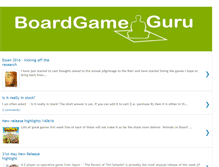 Tablet Screenshot of boardgameguru.blogspot.com