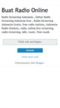 Mobile Screenshot of buatradioonline.blogspot.com