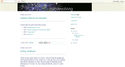 Desktop Screenshot of mindevolving.blogspot.com