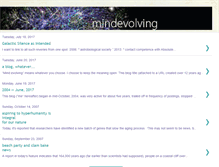 Tablet Screenshot of mindevolving.blogspot.com