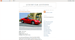 Desktop Screenshot of luxurycarauctions.blogspot.com