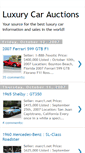 Mobile Screenshot of luxurycarauctions.blogspot.com