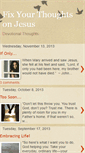 Mobile Screenshot of fixyourthoughtsonjesus.blogspot.com