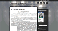 Desktop Screenshot of presbiterianoscalvinistas.blogspot.com