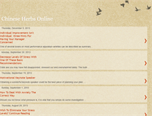 Tablet Screenshot of chineseherbsonline.blogspot.com