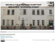 Tablet Screenshot of bibliotecaescuela8de8.blogspot.com